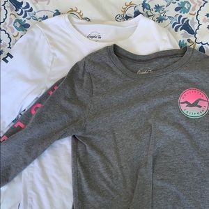 Two Hollister Long Sleeve T-Shirts